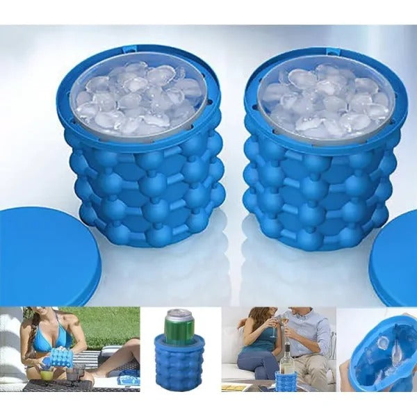 Magic Silicone Ice Cube Maker Bucket