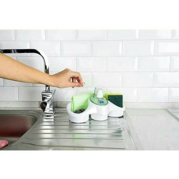 3 In 1 Soap Dispenser And Sponge Holder