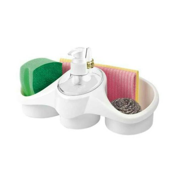 3 In 1 Soap Dispenser And Sponge Holder