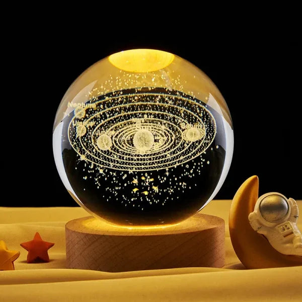 3D Crystal Galaxy Ball Lamp