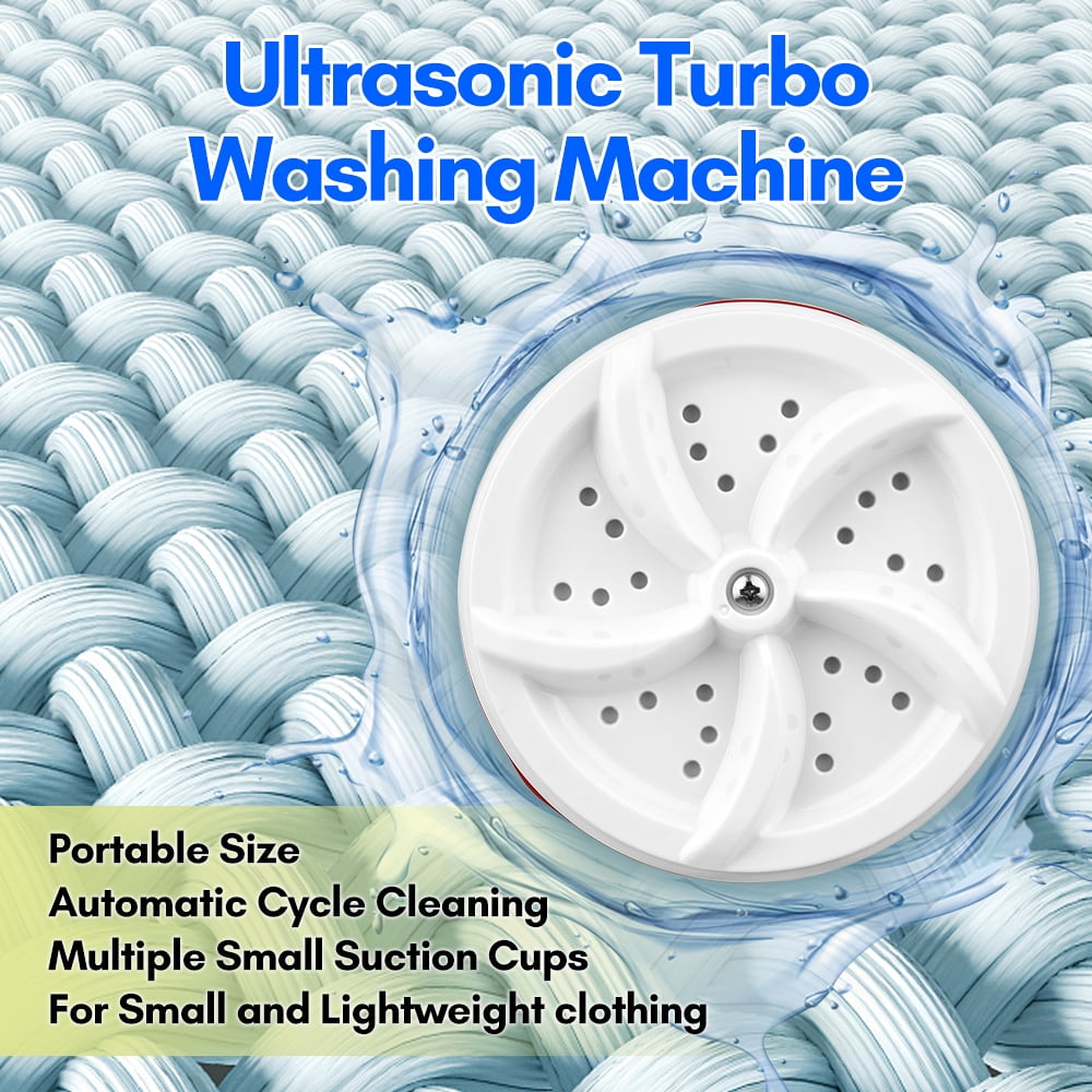 Portable washing machine turbine