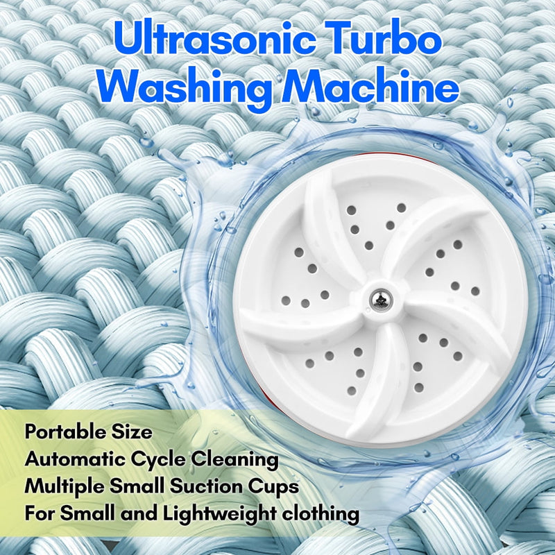 Portable washing machine turbine