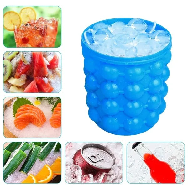 Magic Silicone Ice Cube Maker Bucket