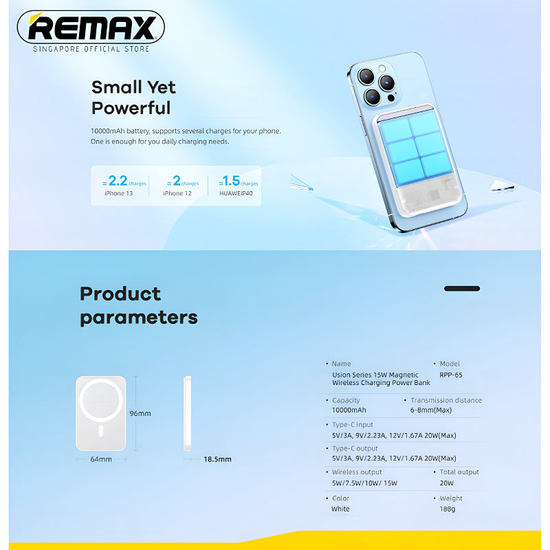 Magnetic Wireless Fast Charging Power Bank