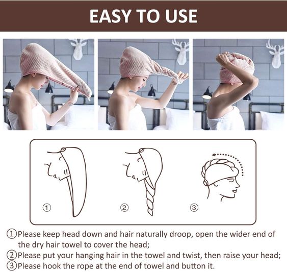 Hair Dryer Cap Towel Wrap