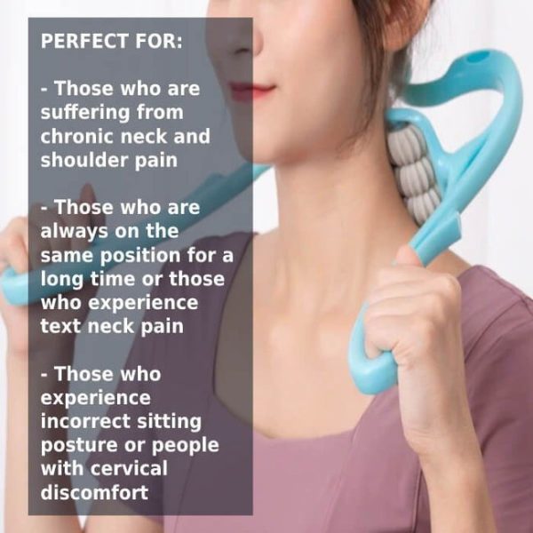 6 Wheel Pressure Point Neck Therapy Massager