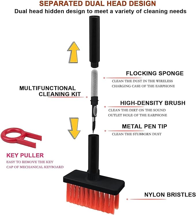 5 in 1 Multi-Function Cleaner Soft brush Kit