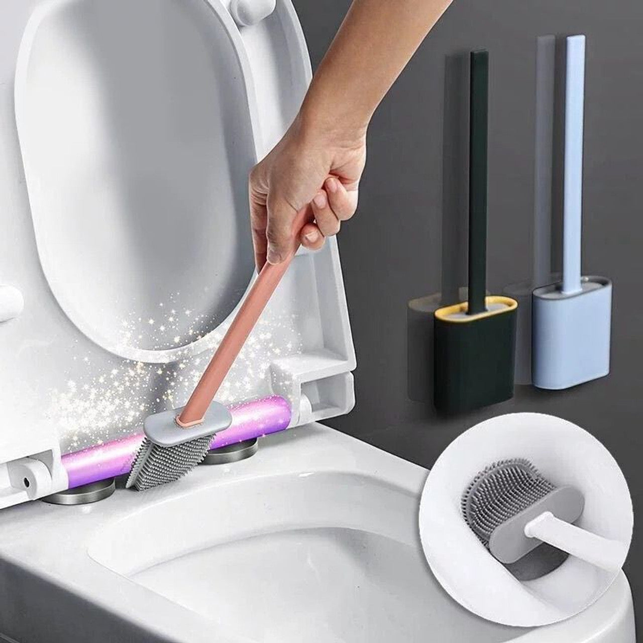 Wall Mounted Comode Cleaning Toilet Brush