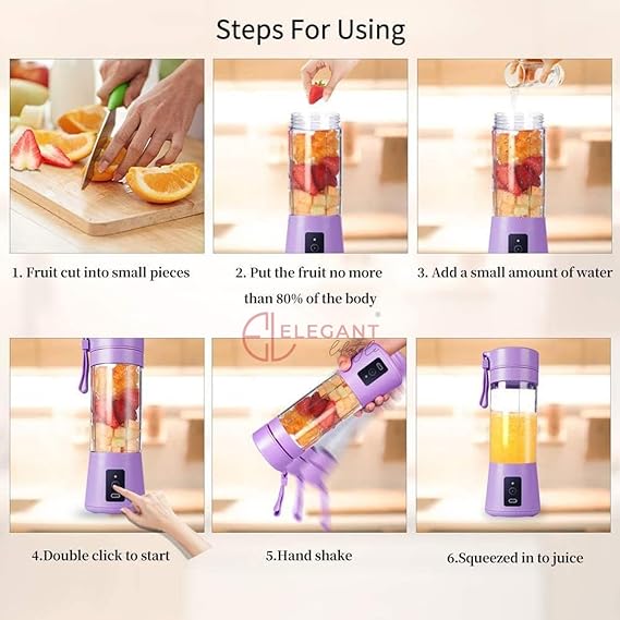 Portable USB Electric Mixer Juicer Blender Machine