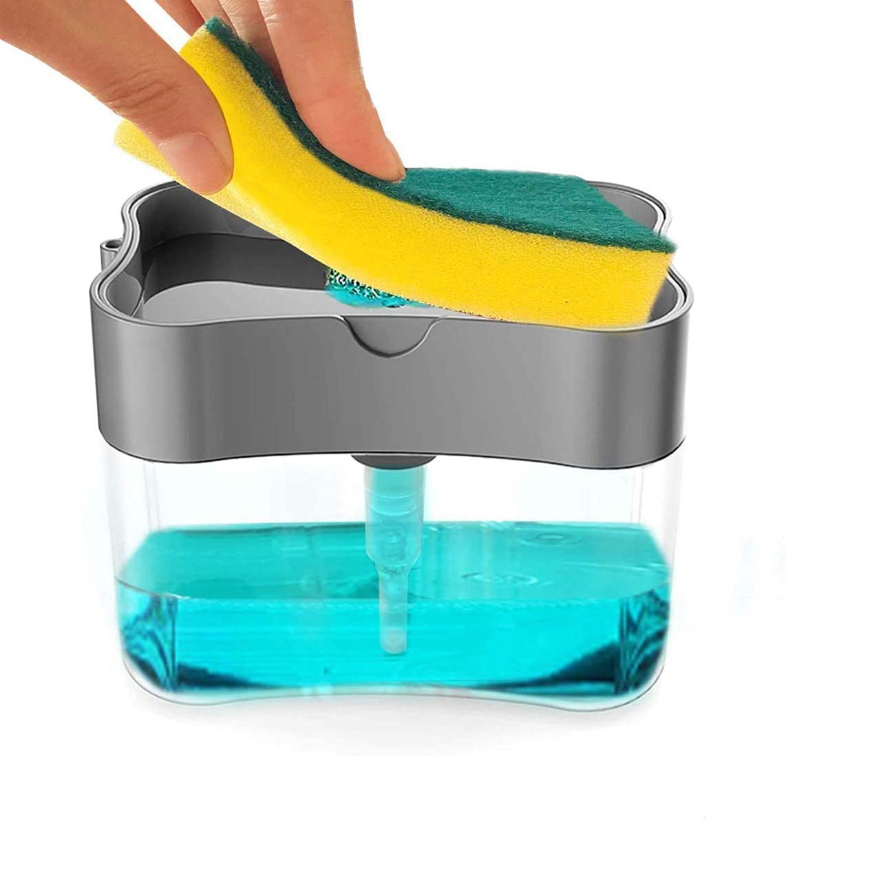 2 in 1 Soap Pump Sponge Dispenser