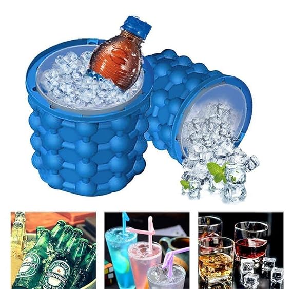 Magic Silicone Ice Cube Maker Bucket