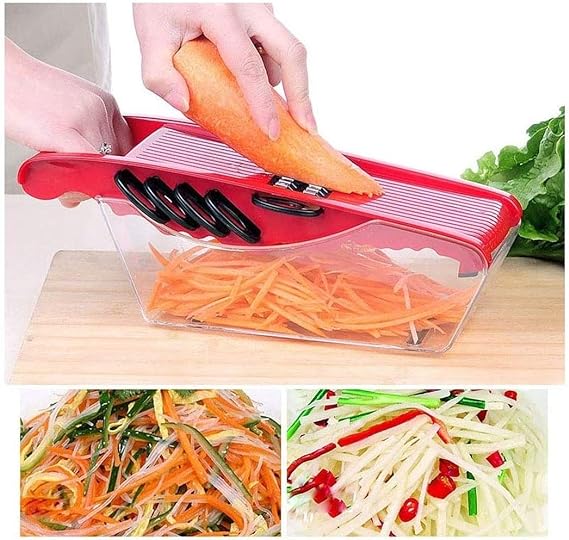 6 in 1 Mandoline Vegetable Slicer Cutter with Box