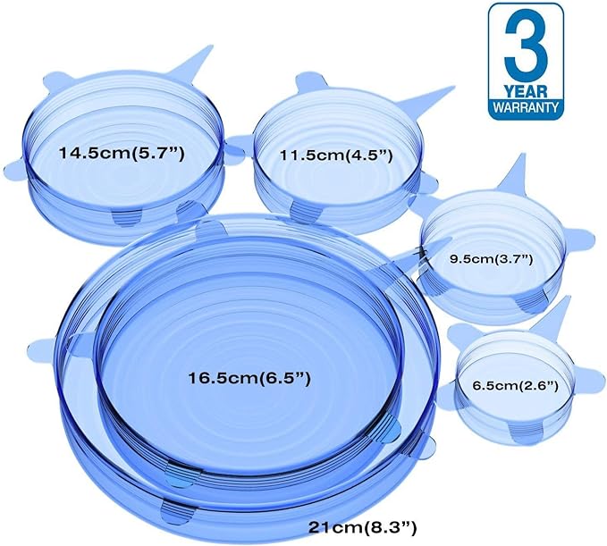 Silicone Reusable Expandable Lids