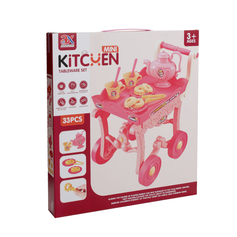 Kitchen Tableware Toy Cart