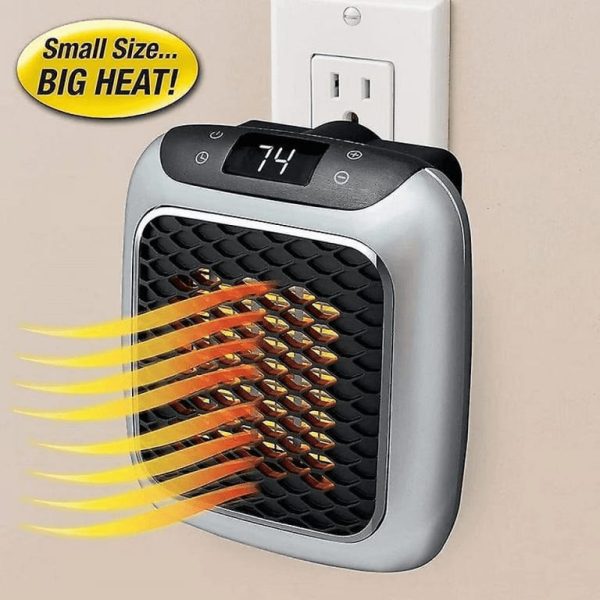 Wall Outlet Plug Digital Electric Heater