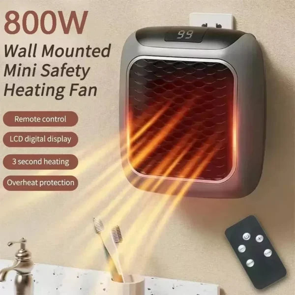 Wall Outlet Plug Digital Electric Heater