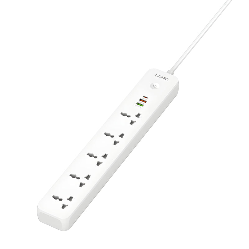 Multi-Socket Extension With 5 AC Outlets And 3 USB Ports