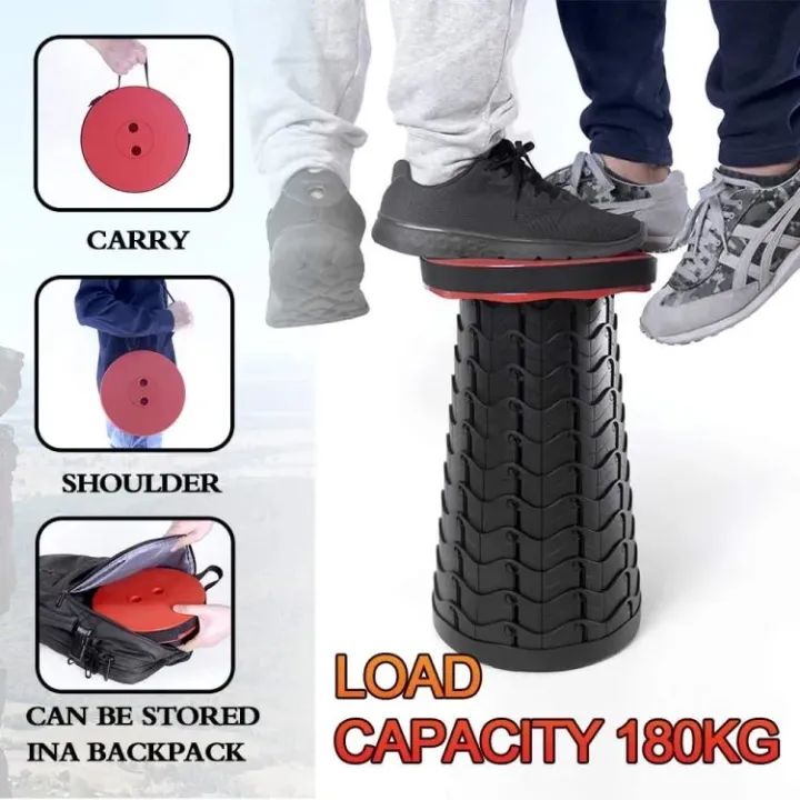 Portable Retractable Folding Stool Chair