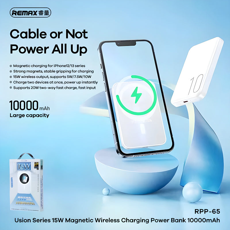 Magnetic Wireless Fast Charging Power Bank