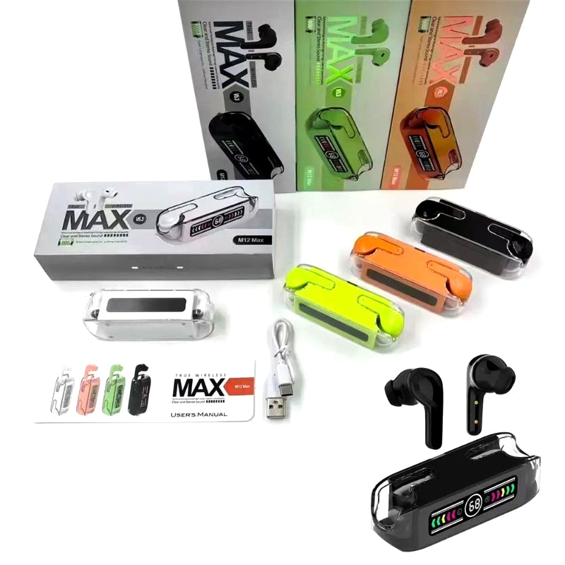 M12 Max TWS Bluetooth V5.3 Earbuds