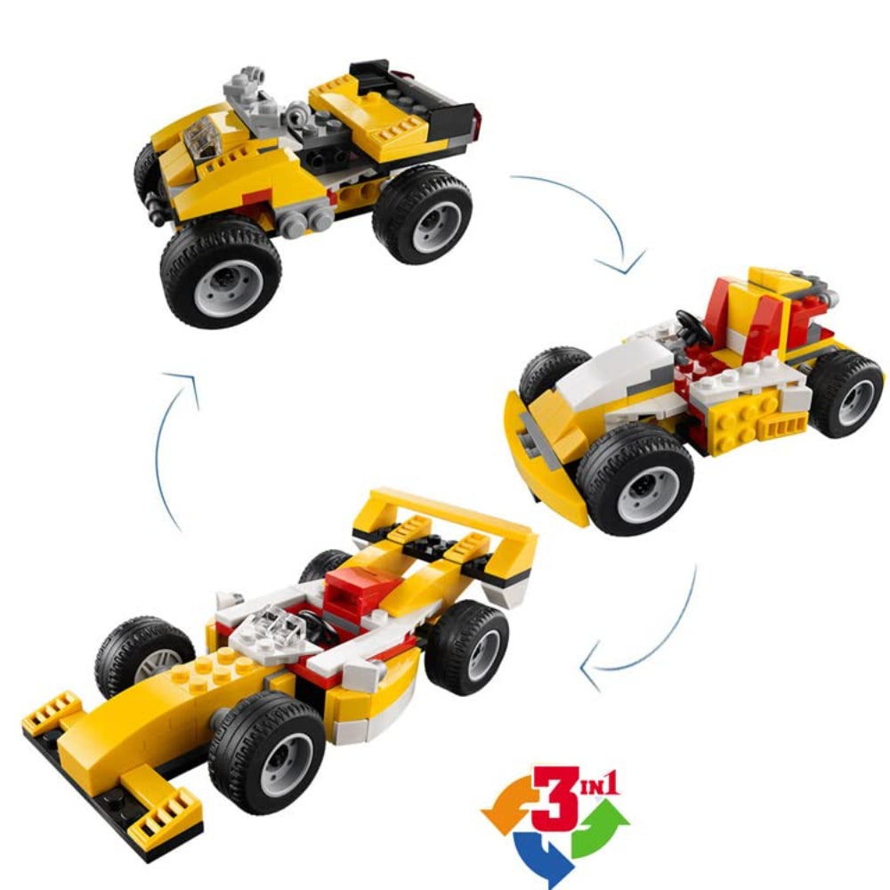 Super Racer 3-In-1 Building Blocks Set Toy