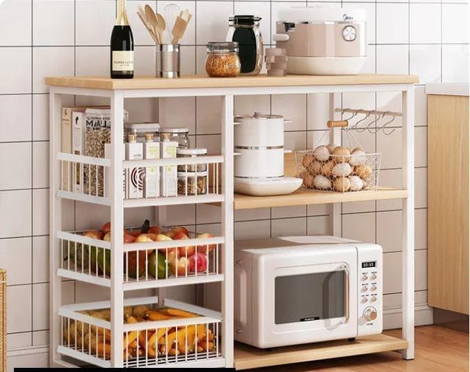 Kitchen Shelf With Oven Stand Rack