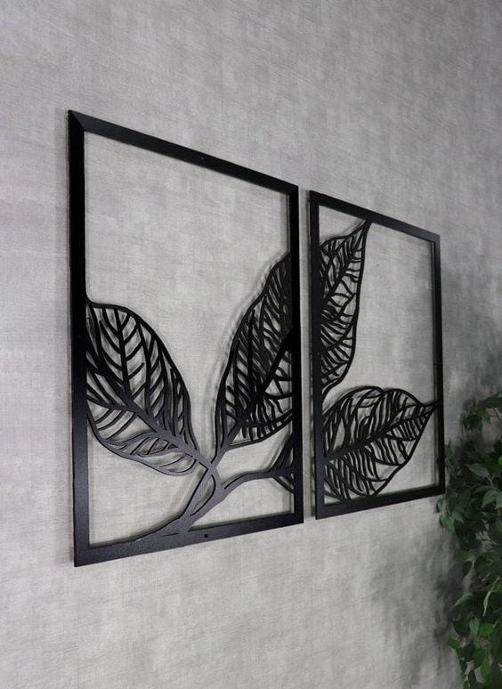 3D Leaf Wall Hanging Artwork