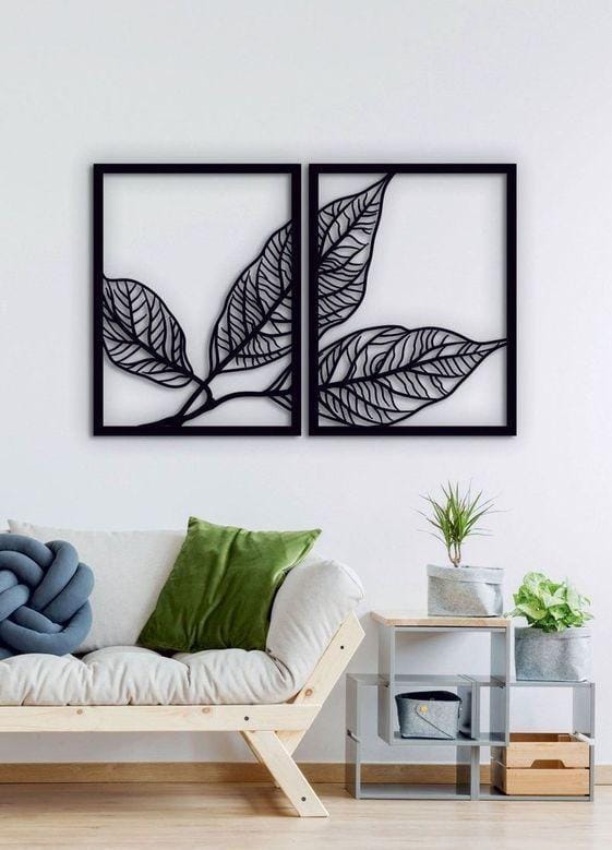 3D Leaf Wall Hanging Artwork