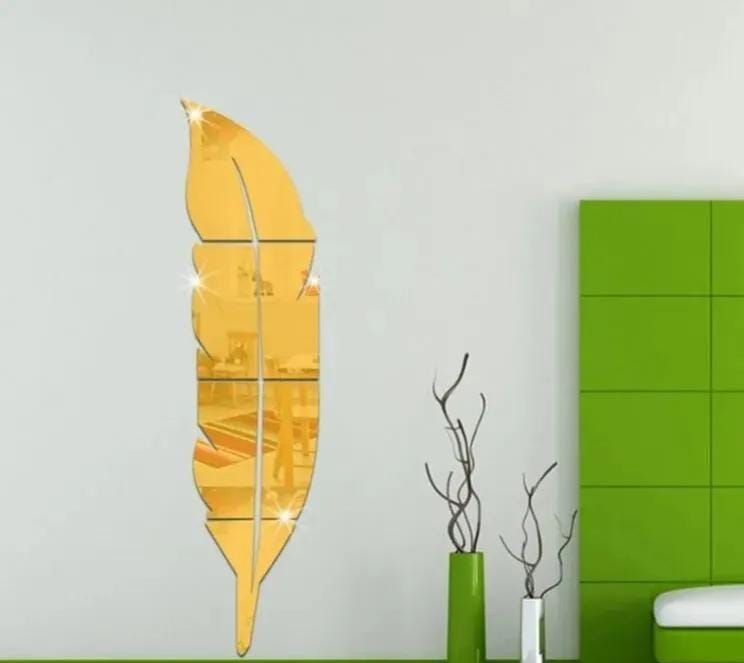 Wall Decor Golden Acrylic Leaf