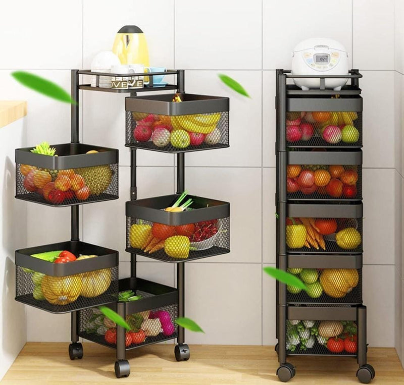 5 Layered Rotatable Fruit Basket