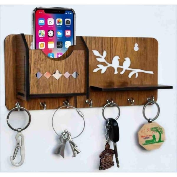 Wooden Mobile and Keys Holder