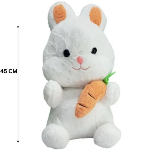 Adorable Plush Bunny & Carrot Pillow