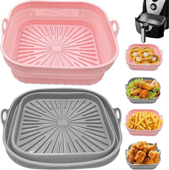 Collapsible Silicone Air Fryer Square