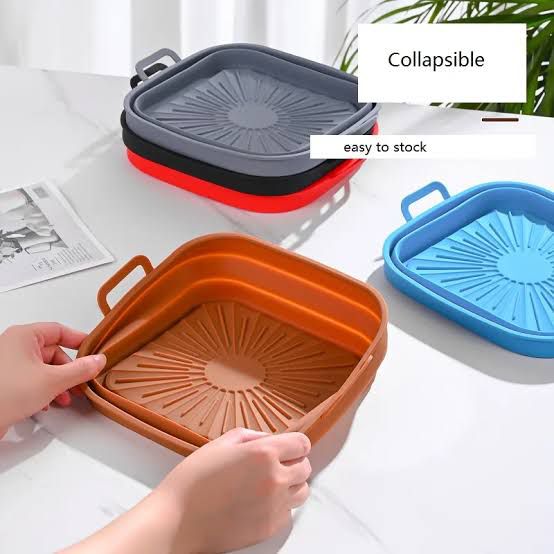 Collapsible Silicone Air Fryer Square