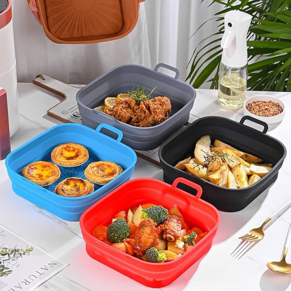 Collapsible Silicone Air Fryer Square