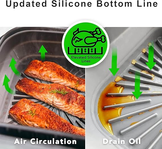 Collapsible Silicone Air Fryer Square