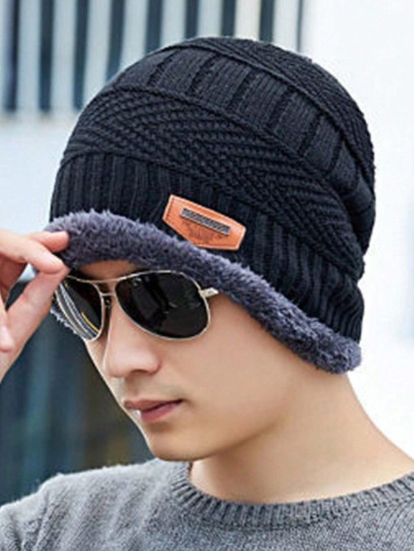 Woolen Winter Beanie Head Cap With Neck Warmer Muffler