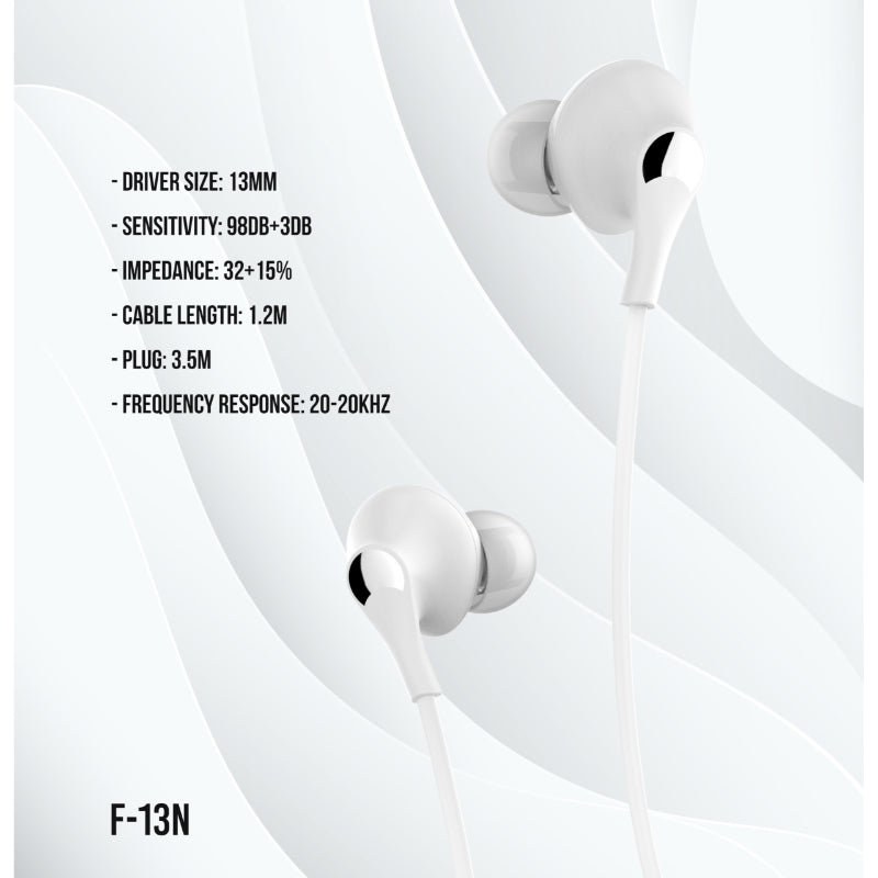 F13N Stereo In-Ear Headphones