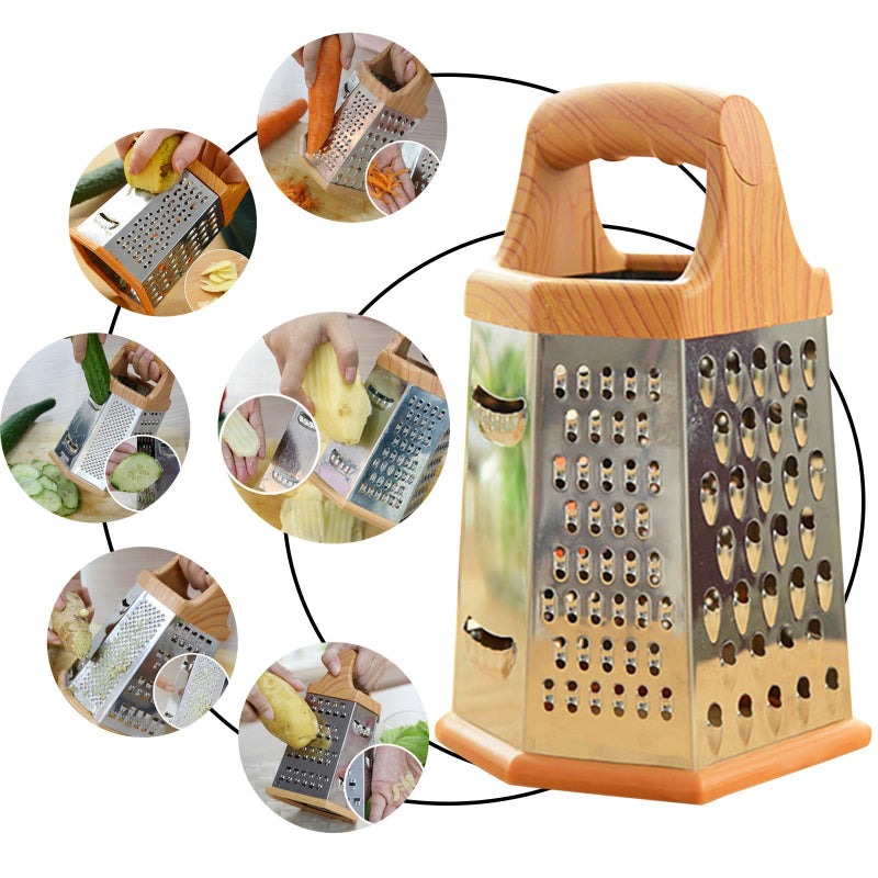 6 Sided Stainless-Steel Multi-Purpose Grater