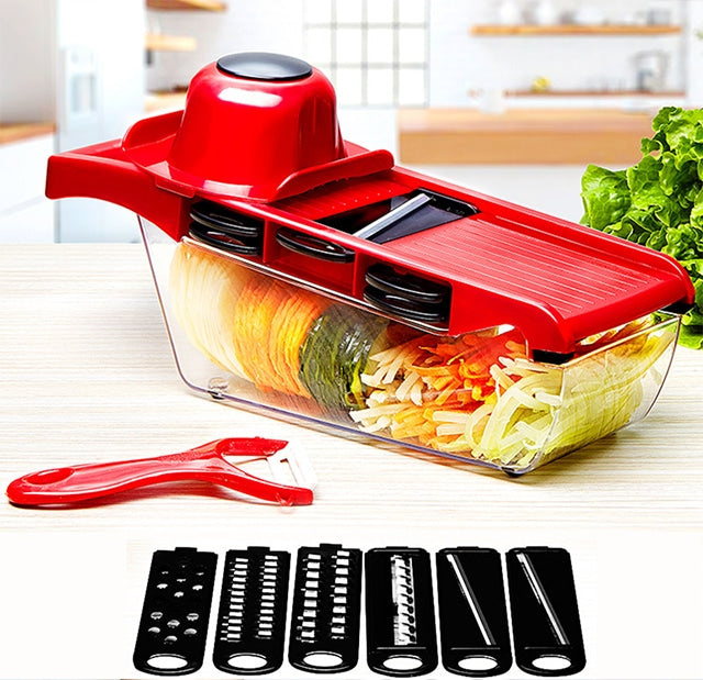 6 in 1 Mandoline Vegetable Slicer Cutter with Box