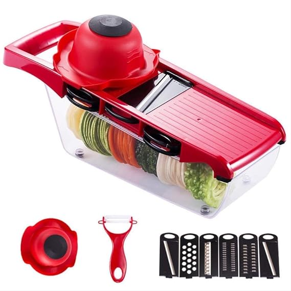 6 in 1 Mandoline Vegetable Slicer Cutter with Box