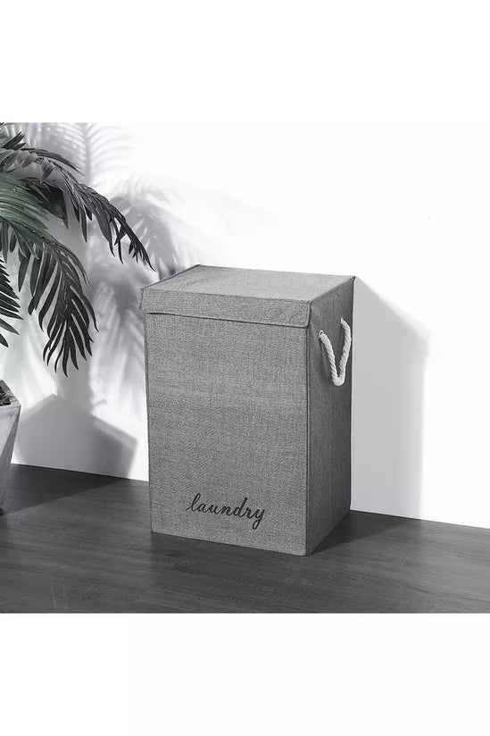 Fabric Laundry Basket Hamper With Lid