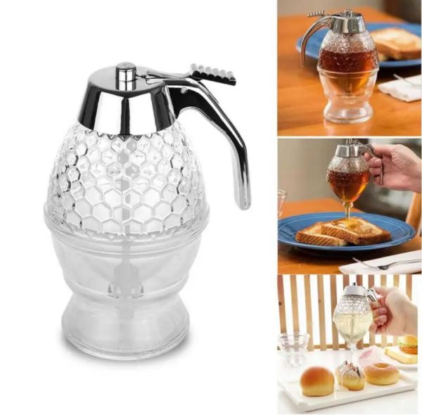 Honey Juice Syrup Dispenser Pot Jar