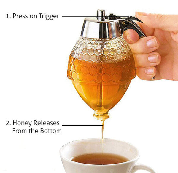 Honey Juice Syrup Dispenser Pot Jar