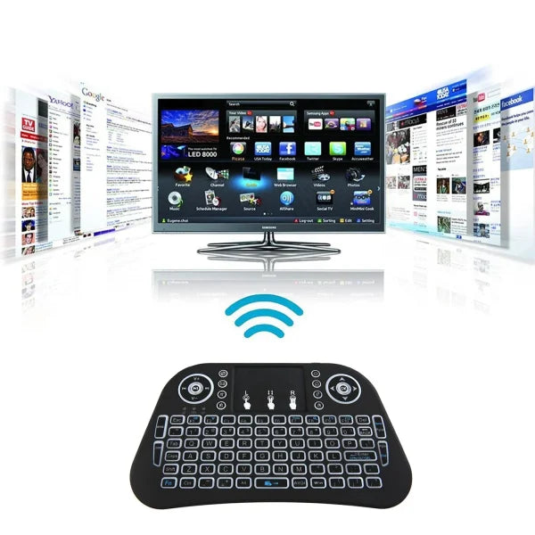 I-10 Mini Wireless Air Mouse With Touchpad Keyboard