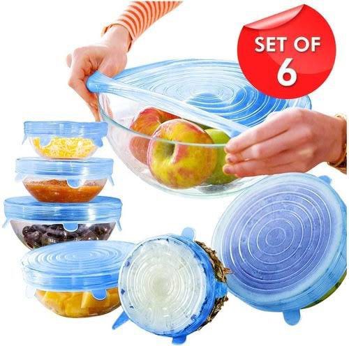 Silicone Reusable Expandable Lids