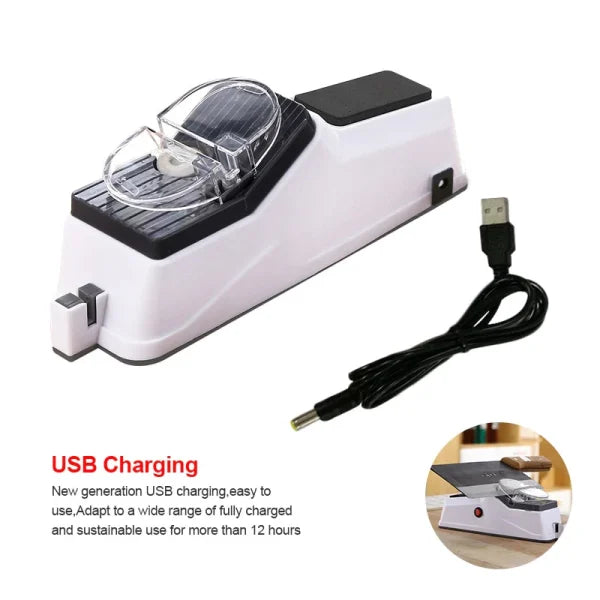 USB Rechargeable Electric Knife Scissor Sharpener