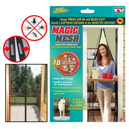 Magnetic Mesh Curtain Screen Door