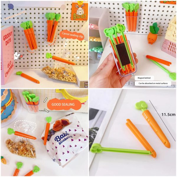 Magnetic Sealing Carrot Clips