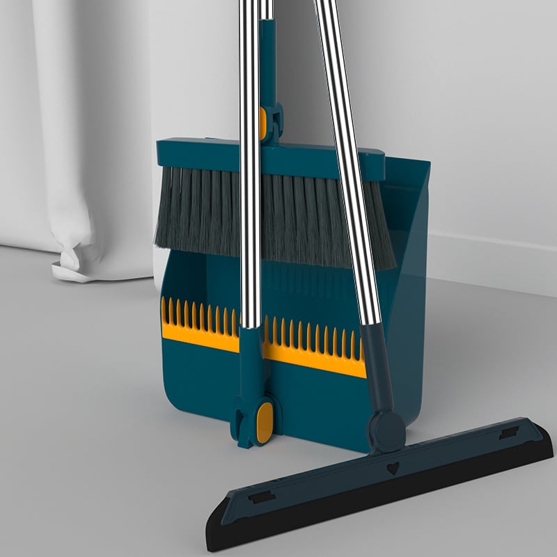 Dustpan cleaning with Attachable Broom